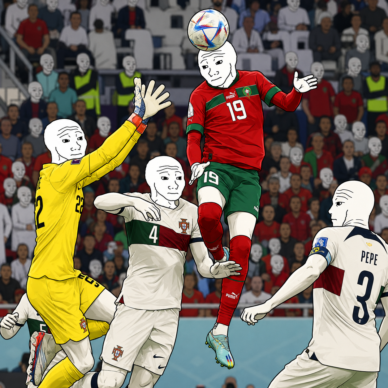 Wojak World Cup meme panel 8